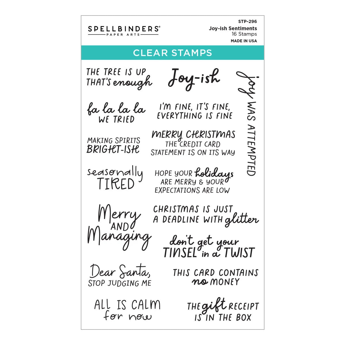 Spellbinders Merry Mayhem Stamp & Die Bundle Set