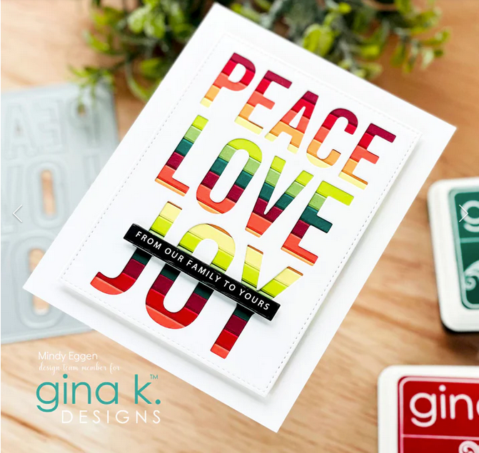 Gina K Designs Sentiment Sheets - Holiday Greetings