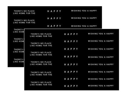 Gina K Designs Sentiment Sheets - Happy Holidays
