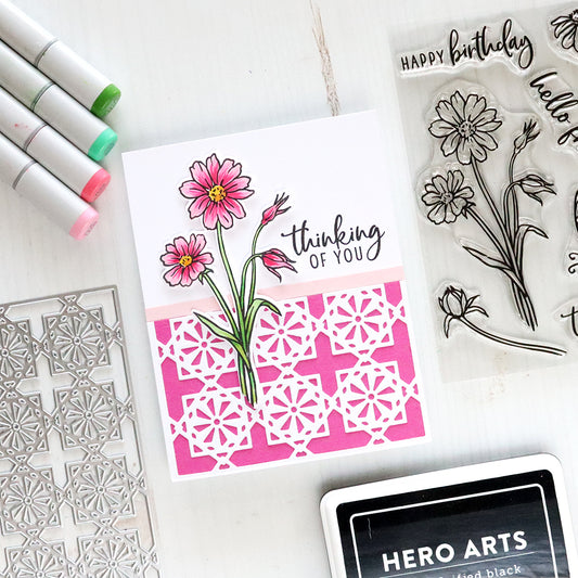 Hero Arts Wild Flowers Bundle (Stamp and Die Set)