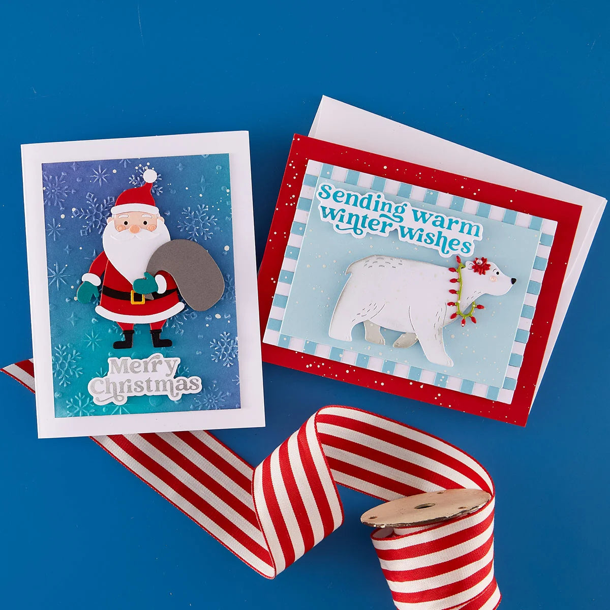 Spellbinders joyful Christmas sentiments Press/Foil Plate/Die Set by Simon Hurley
