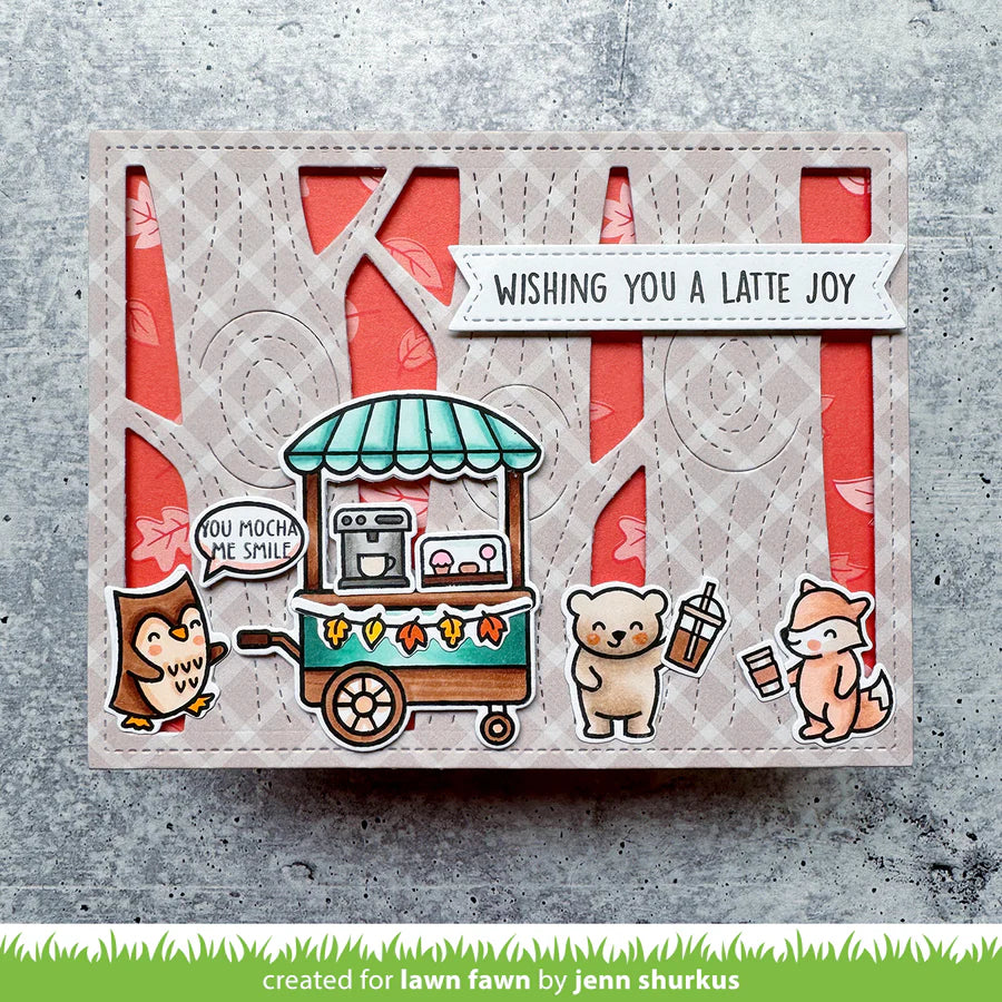 Lawn Fawn Treat Cart Add-on: Coffee Stamp Set