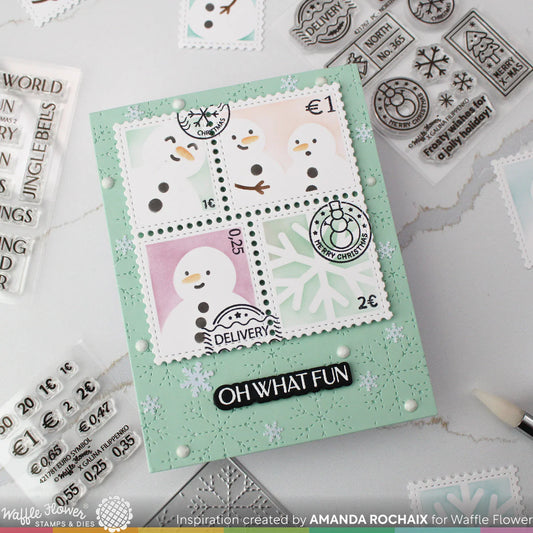 Waffle Flower Postage North Pole Stamp Set
