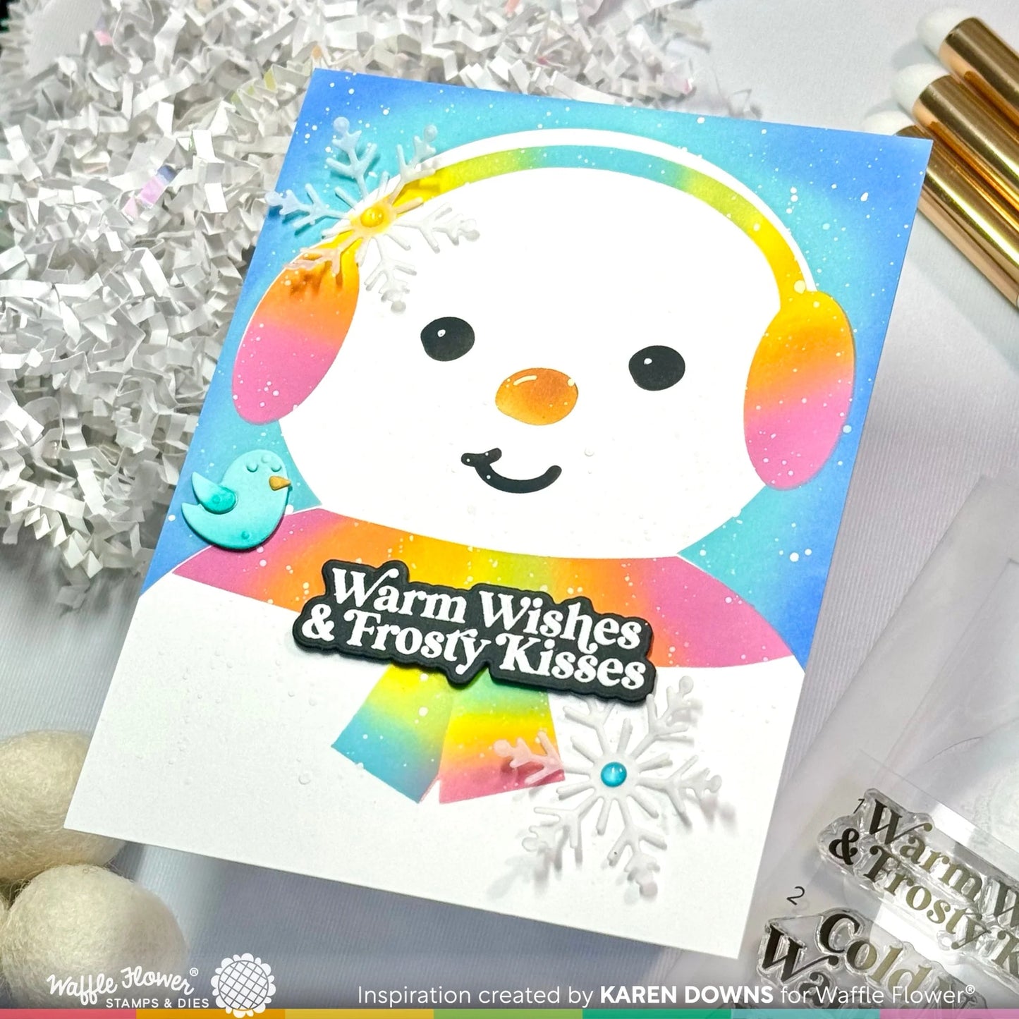 Waffle Flower Snowman and Friends Die Set