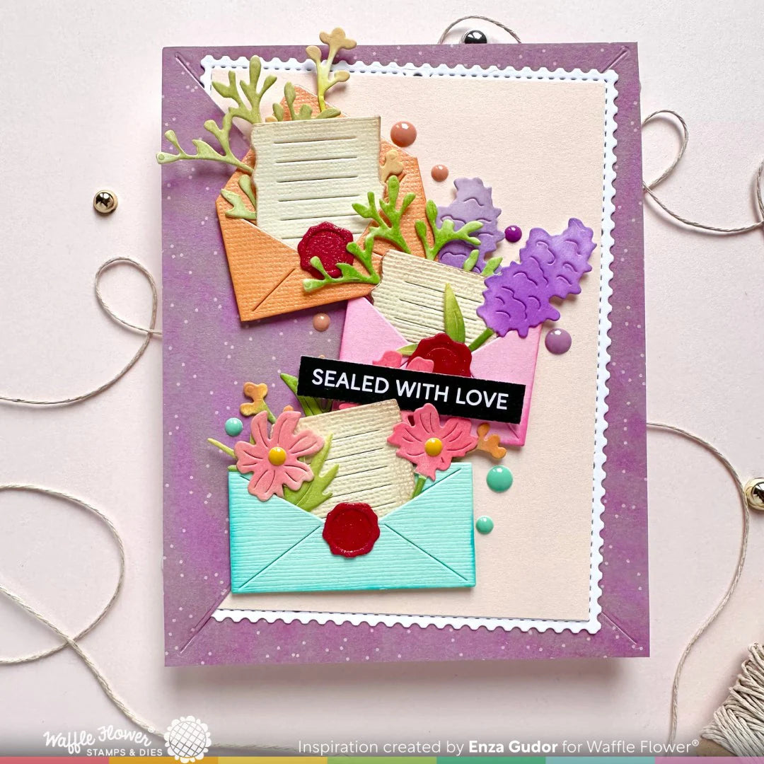 Waffle Flower Subsentiments Sealed Diecut Strips