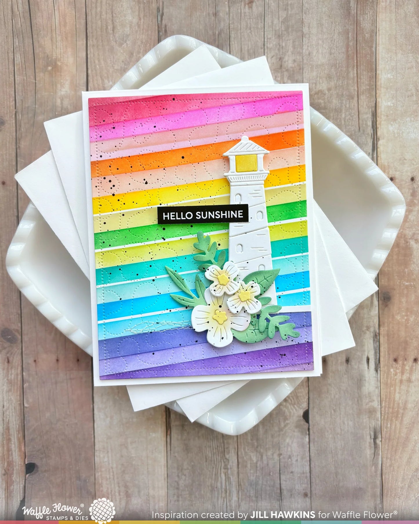 Waffle Flower Two-step Mixed Stripes Stencil Set