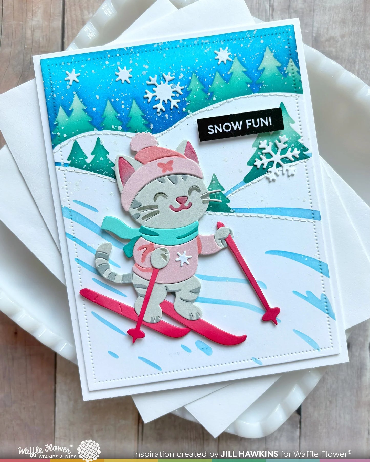 Waffle Flower Subsentiments Pawder Day Diecut Strips