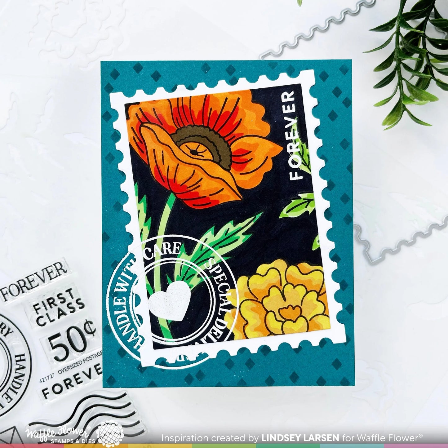 Waffle Flower Sketched Poppy Bundle