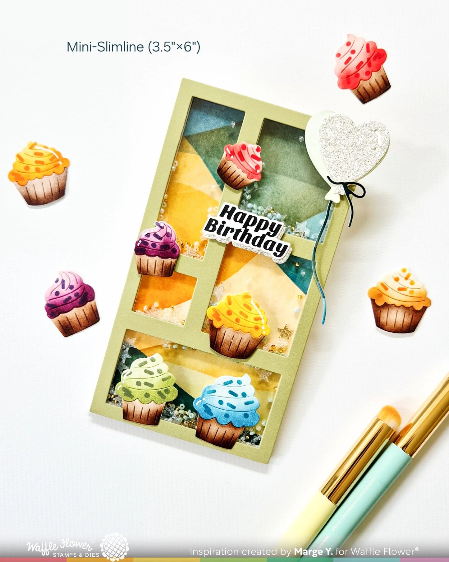Waffle Flower Cupcake Background Texture Die