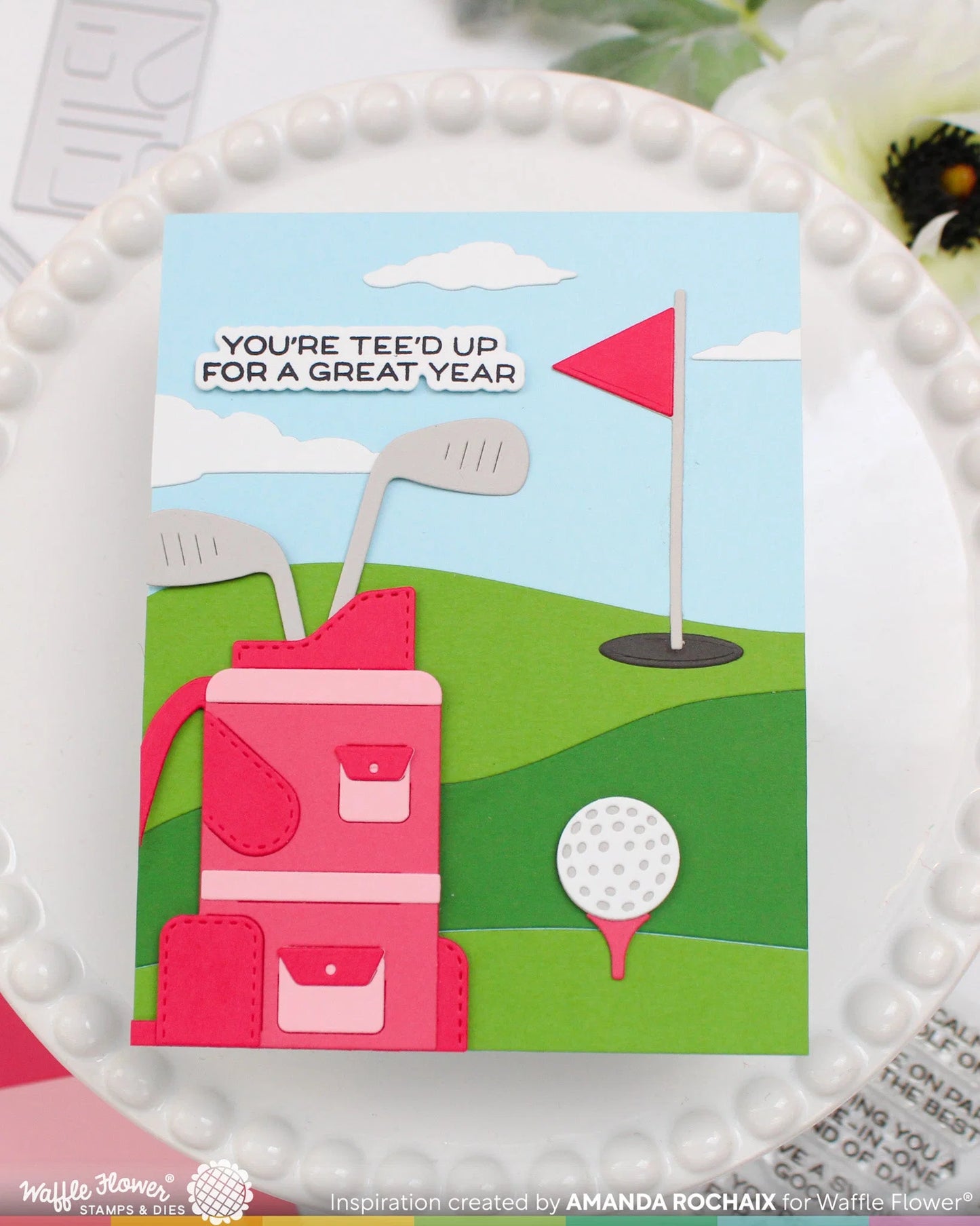 Waffle Flower Golf Puns Combo (Stamp and Die set)