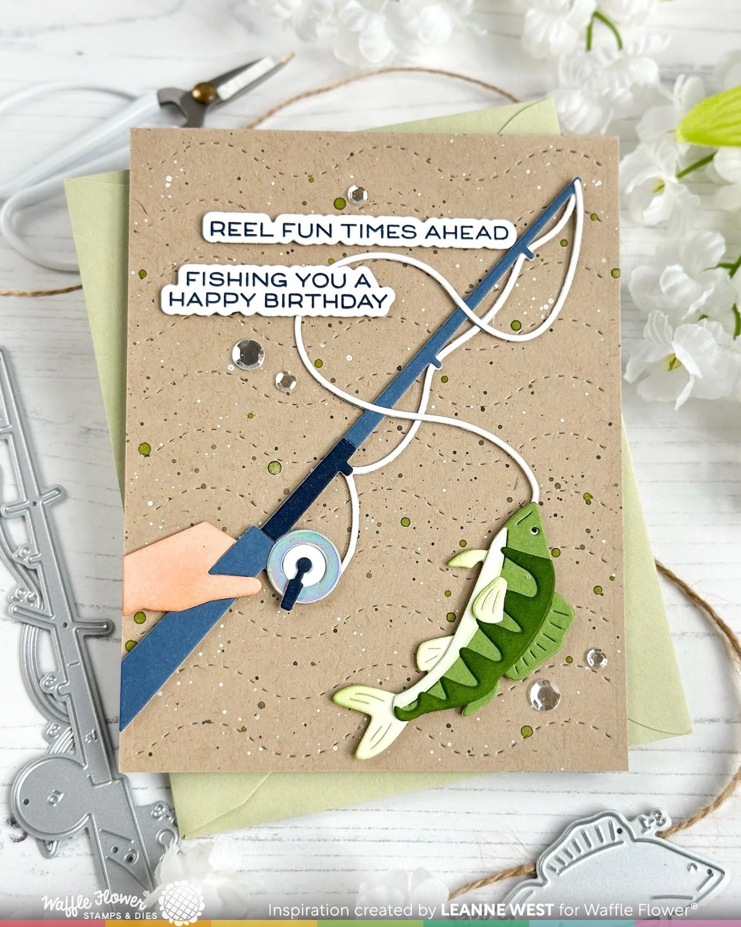 Waffle Flower Reel in Die Set