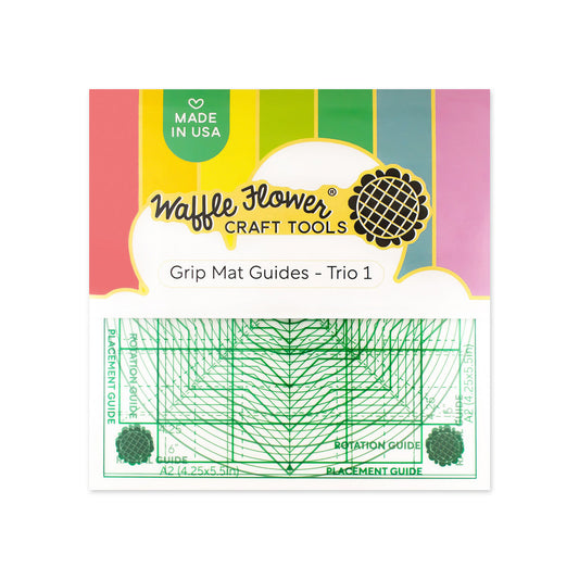 Waffle Flower 6x6 Grip Mat Guides Trio 1