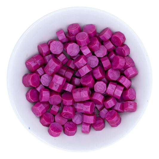 Fuchsia Wax Beads, Sealed by Spellbinders