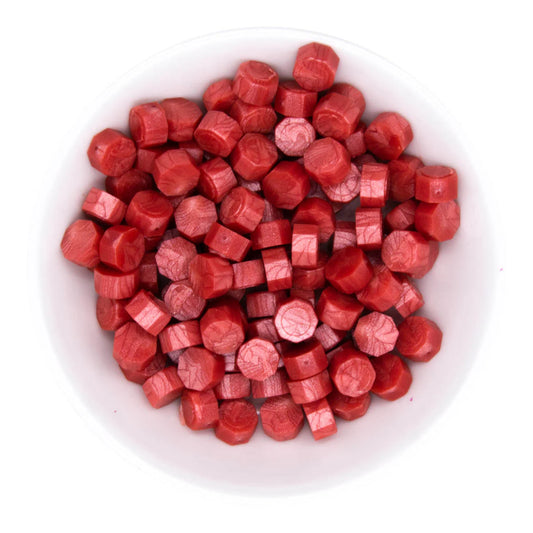 Coral Wax Beads, Sealed by Spellbinders