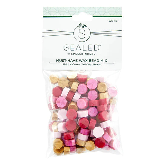 Must-Have Wax Bead Mix - Pink, Sealed by Spellbinders