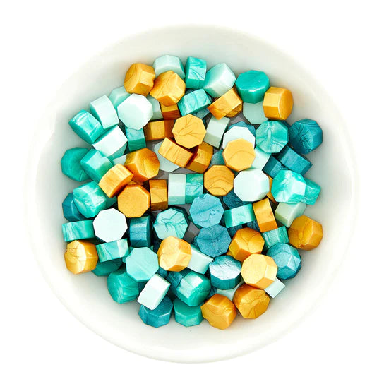 Must-Have Wax Bead Mix - Teal, Sealed by Spellbinders
