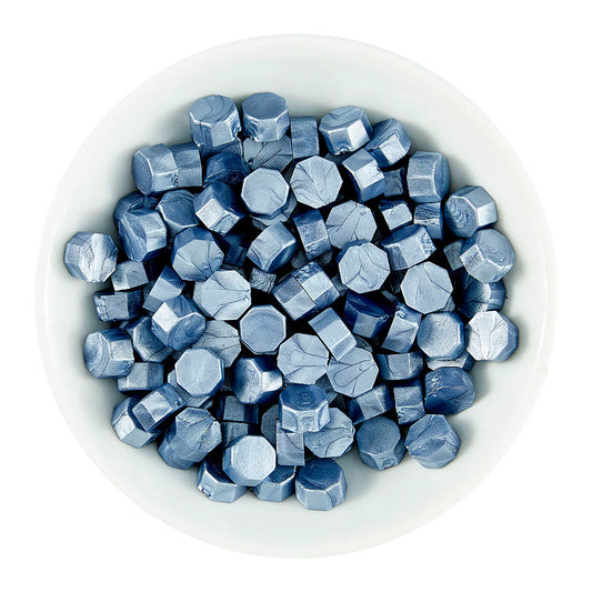 Blue Smoke Wax Beads, Sealed by Spellbinders