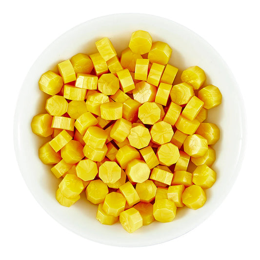Canary Wax Beads, Sealed by Spellbinders