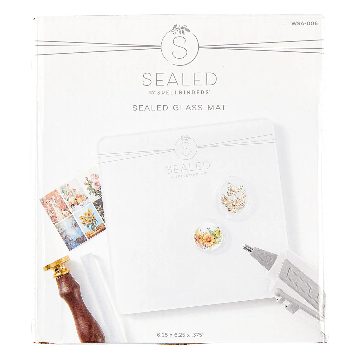 Sealed by Spellbinders Clear Seal Maker Tool & Glass Mat Bundle