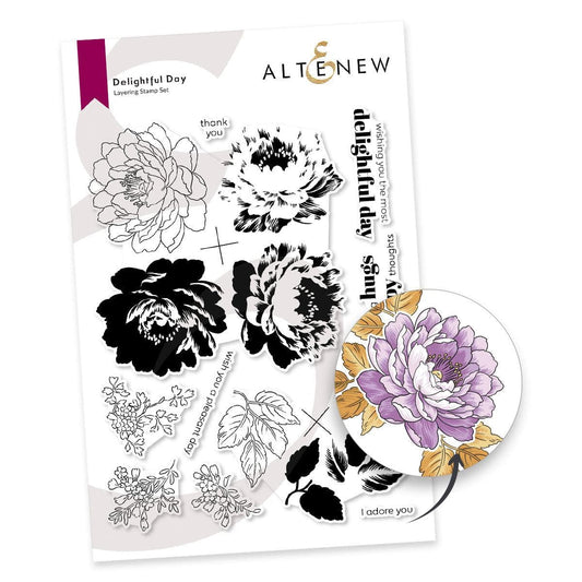 Altenew Delightful Day Layering Stamp Set