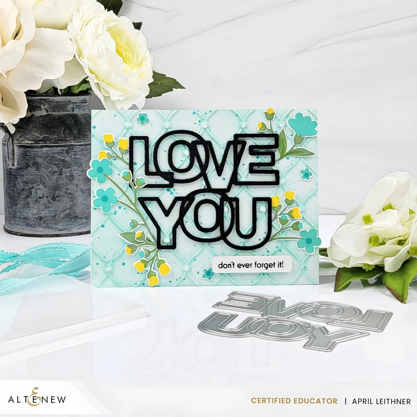 Altenew Zero Waste Field of Flowers Layered Stencil and Die Bundle