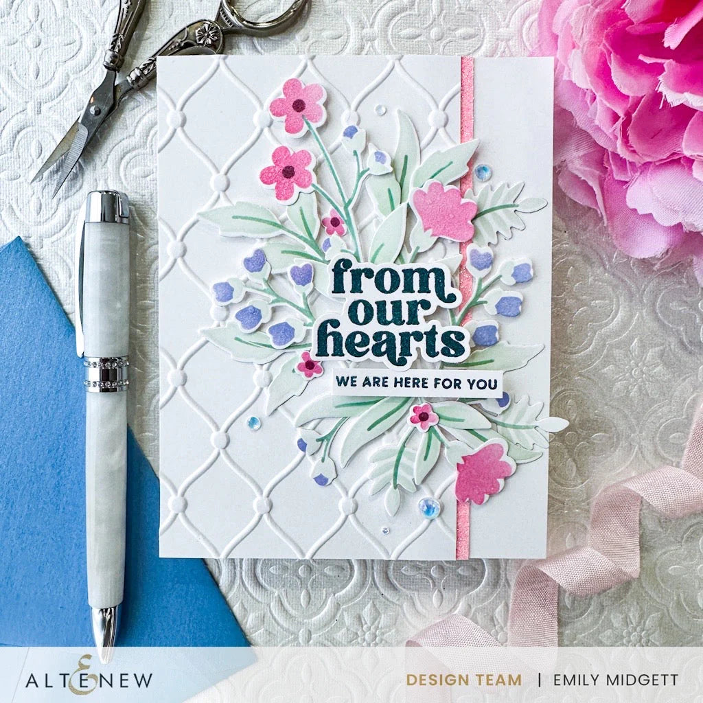 Altenew Zero Waste Field of Flowers Layered Stencil and Die Bundle