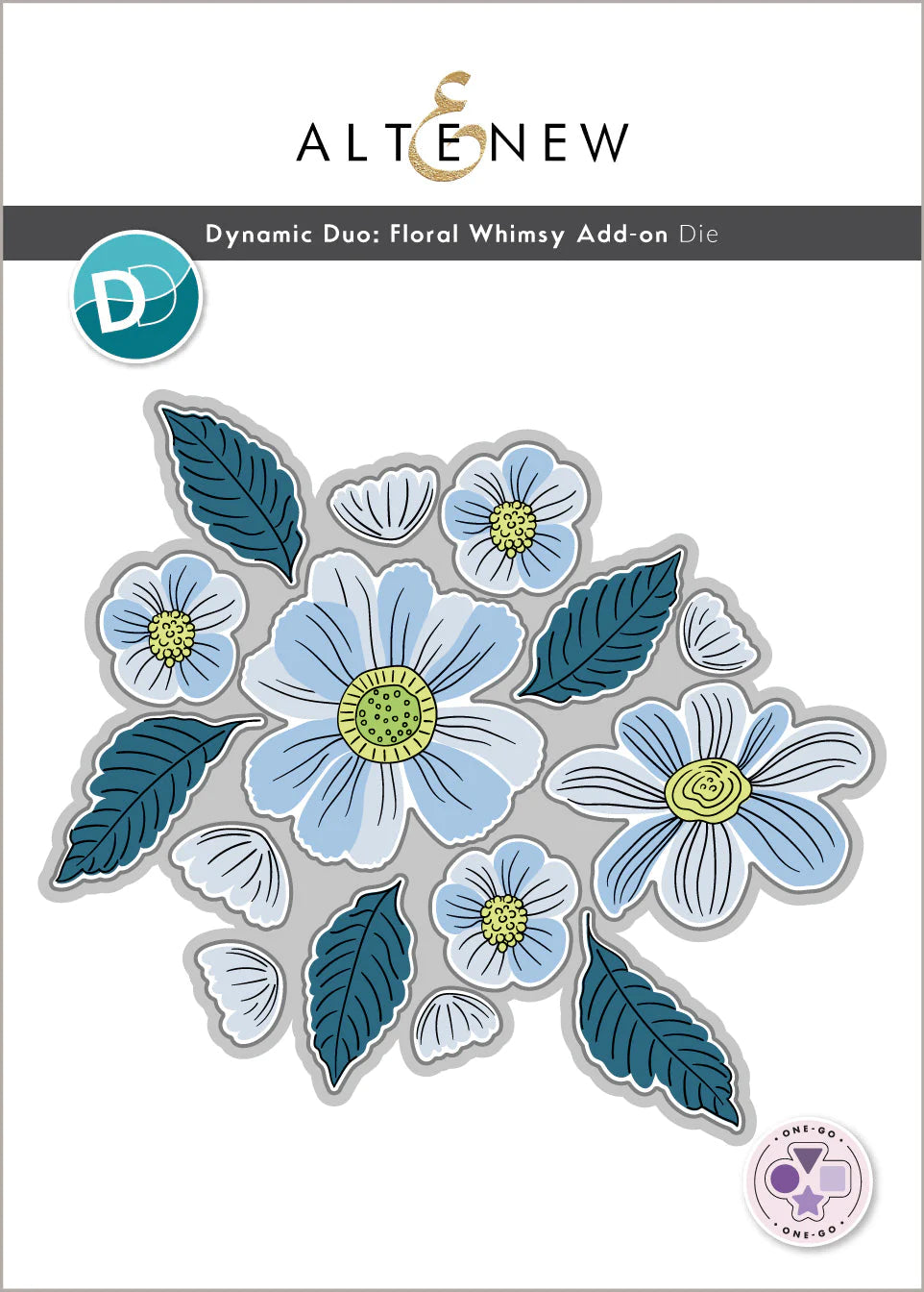 Altenew Dynamic Duo: Floral Whimsy Stamp, Stencil and Die Set