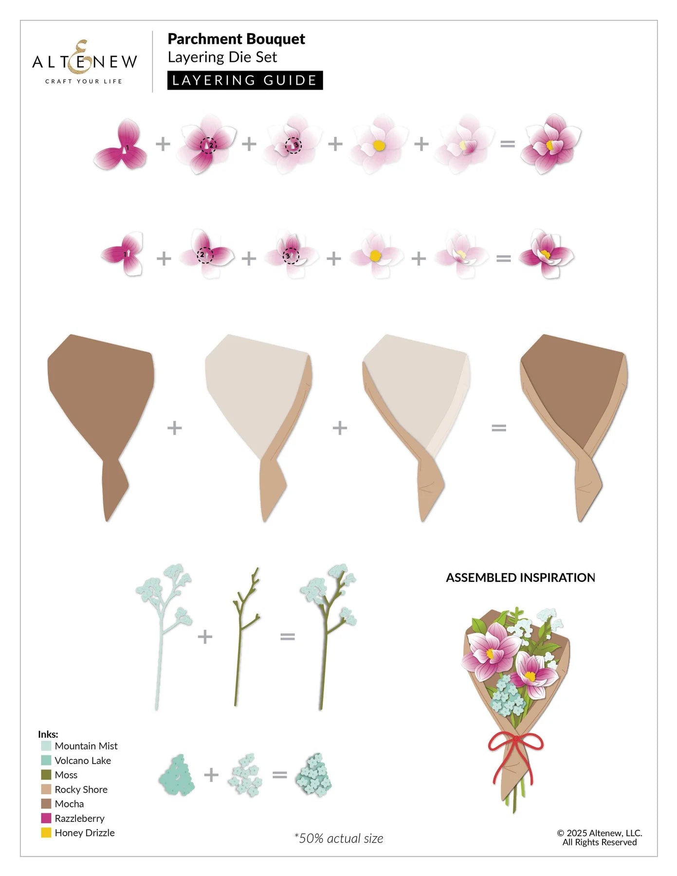 Altenew Parchment Bouquet Die Set