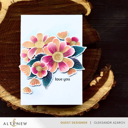 Altenew Dynamic Duo: Floral Whimsy Stamp, Stencil and Die Set