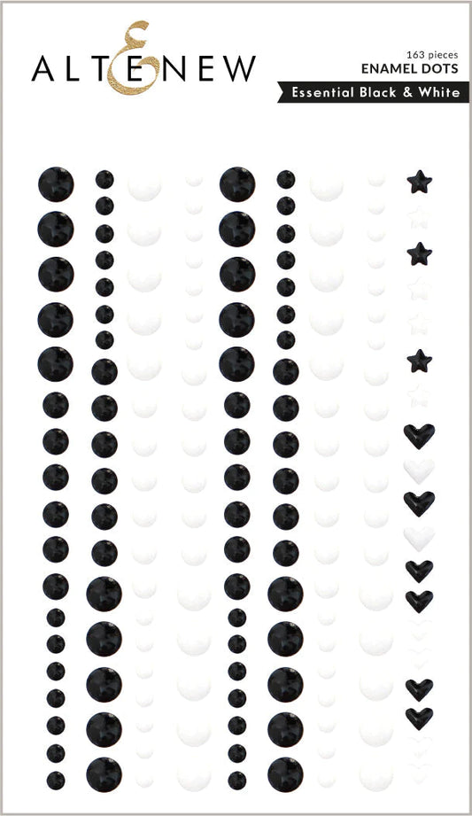 Altenew Black & White Enamel Dots