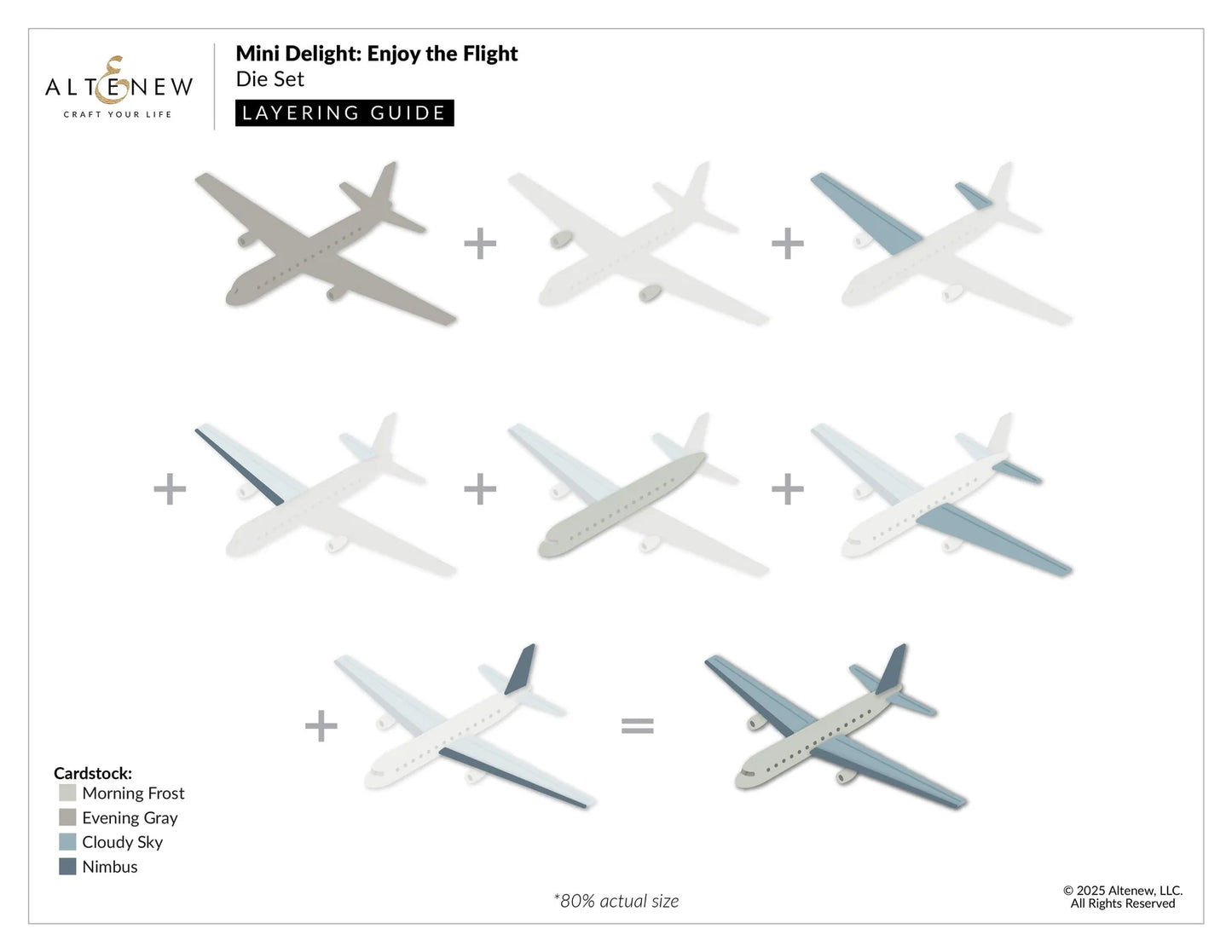 Altenew Mini Delight: Enjoy the Flight Stamp & Die Set