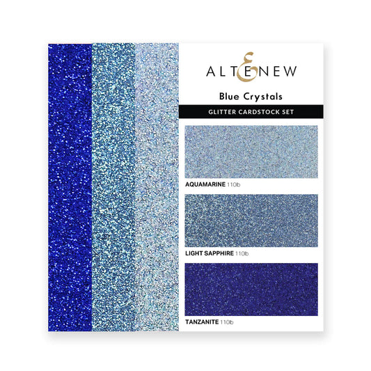 Altenew Glitter Gradient Cardstock Set - Blue Crystals