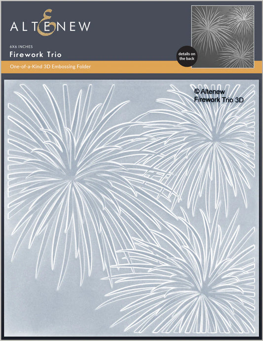 Altenew Firework Trio 3D Embossing Folder
