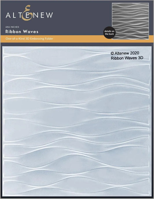 Altenew Ribbon Waves 3D Embossing Folder