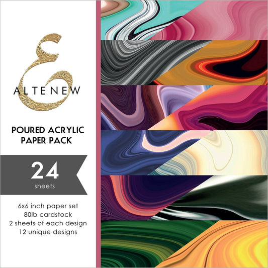 Altenew Poured Acrylic 6x6 Paper Pack