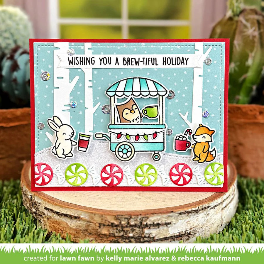 Lawn Fawn Treat Cart Add-on: Coffee Stamp Set