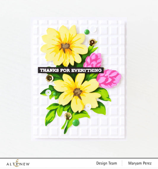 Flower Bunch Simple Layering Stencil Set