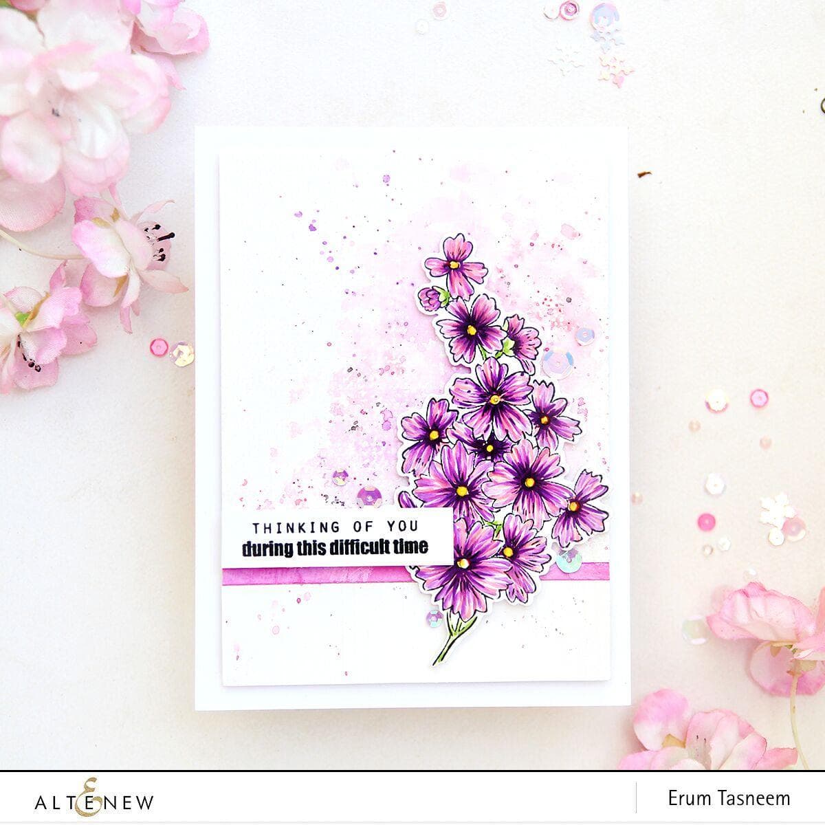 Altenew Lilac Blossoms 6 Crisp Dye Ink Mini Cube Set