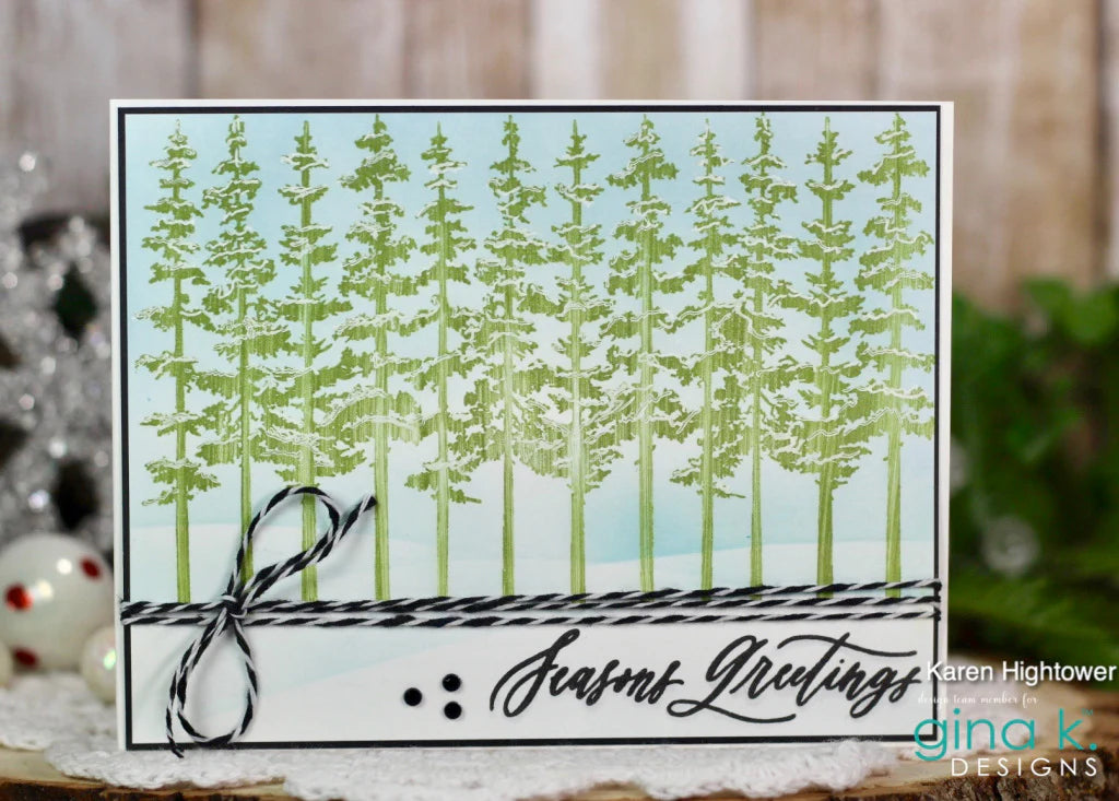 Gina K Designs Tall Pine Stamp Set